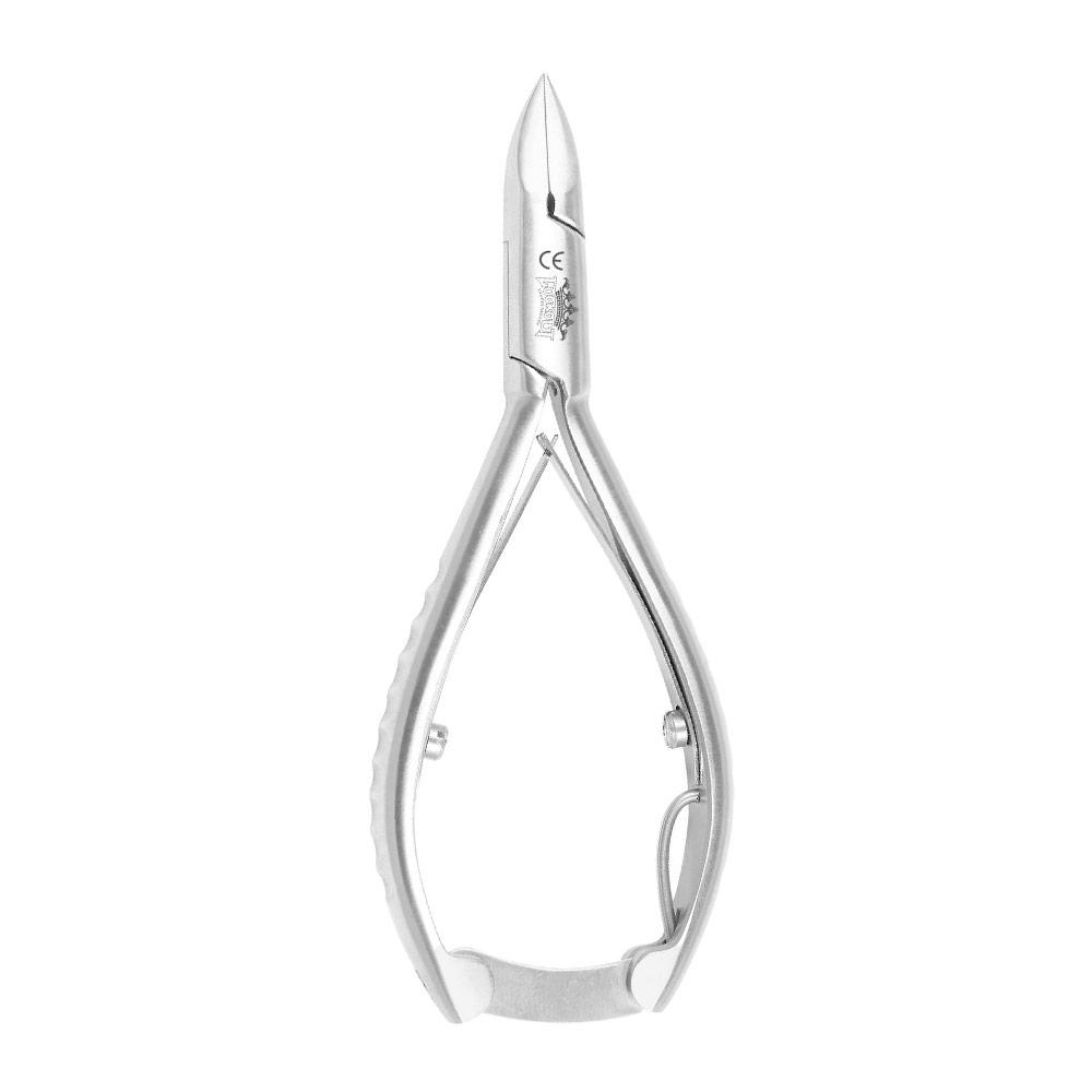 Diabetic Nail Pliers - curved blade - 11.5 cm - with back lock