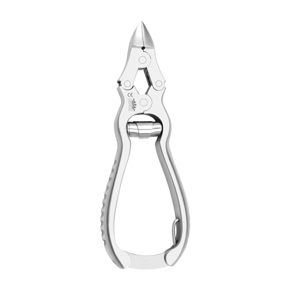 Diabetic Nail Plier double action - curved blade - 12 cm