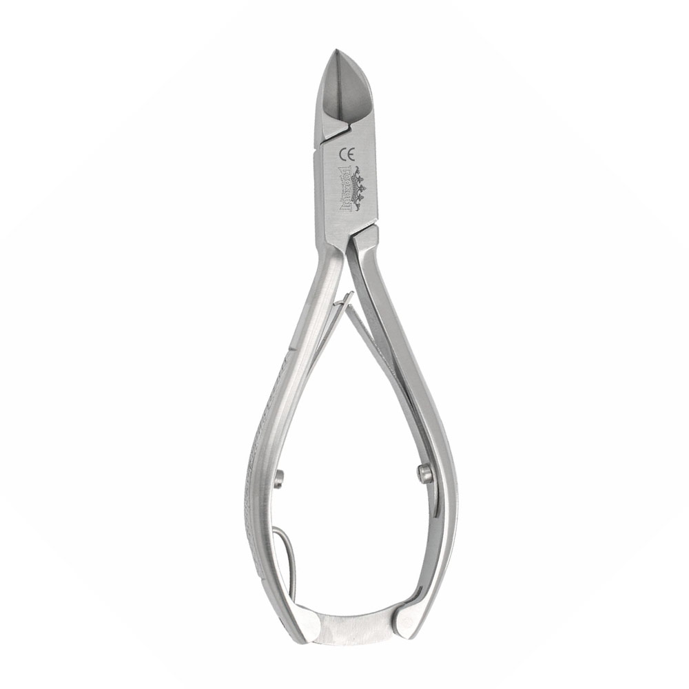 Nail Pliers - slightly curved blade 14 cm / 19 mm (serrated handle)