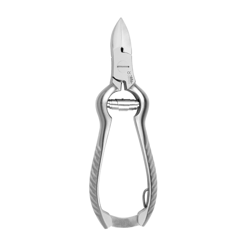 Nail Pliers - curved blade - with buffer spring - 12 cm / 16 mm