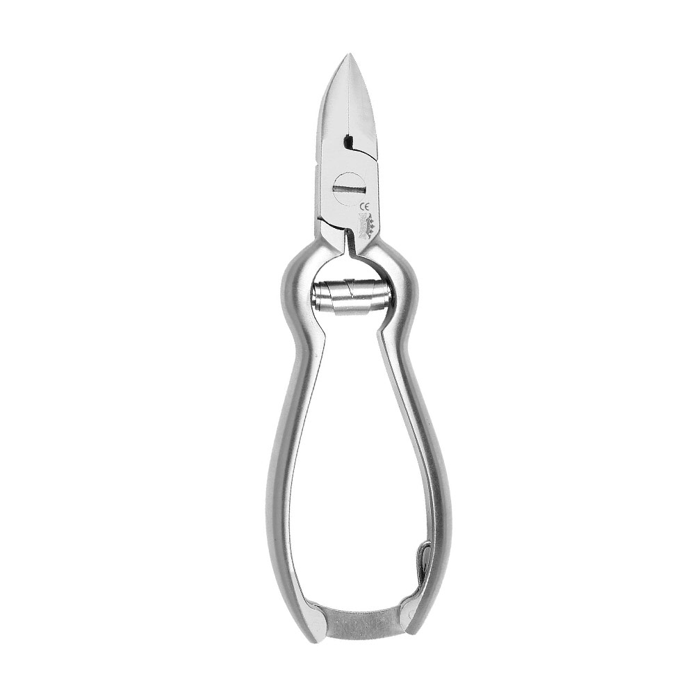 Nail Pliers - curved blade - with buffer spring - 14 cm / 18 mm