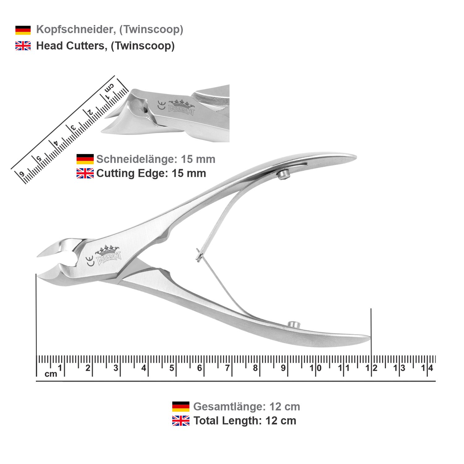 Premium Head Cutter Twinscoop (Nail Pliers) - Fig. 1 (12.5 cm) - Image 6