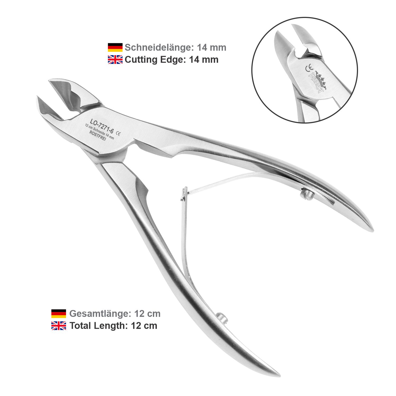 Premium Head Cutter Twinscoop (Nail Pliers) Fig. 6 (12 cm) - Image 4