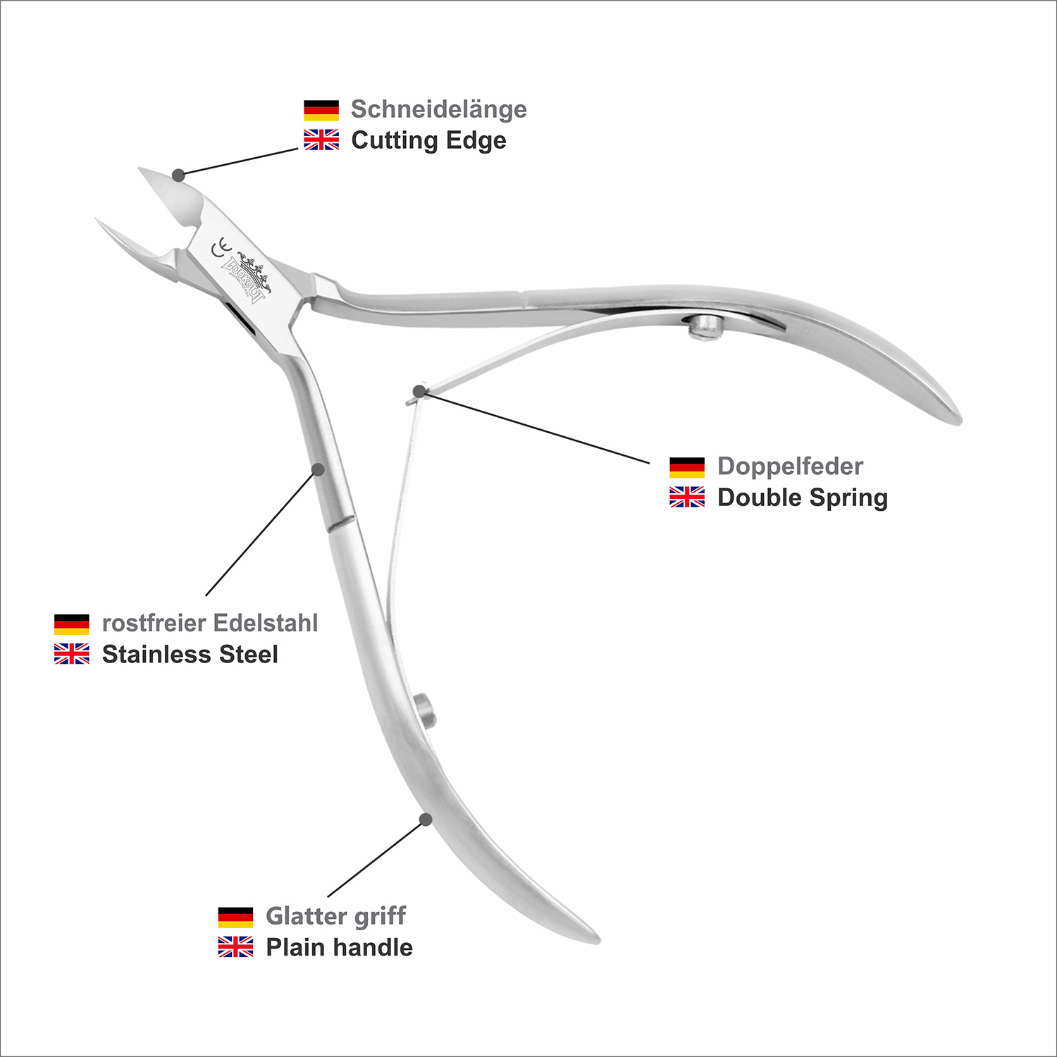 Cuticle Nipper - 10 cm / 8 mm - Image 5