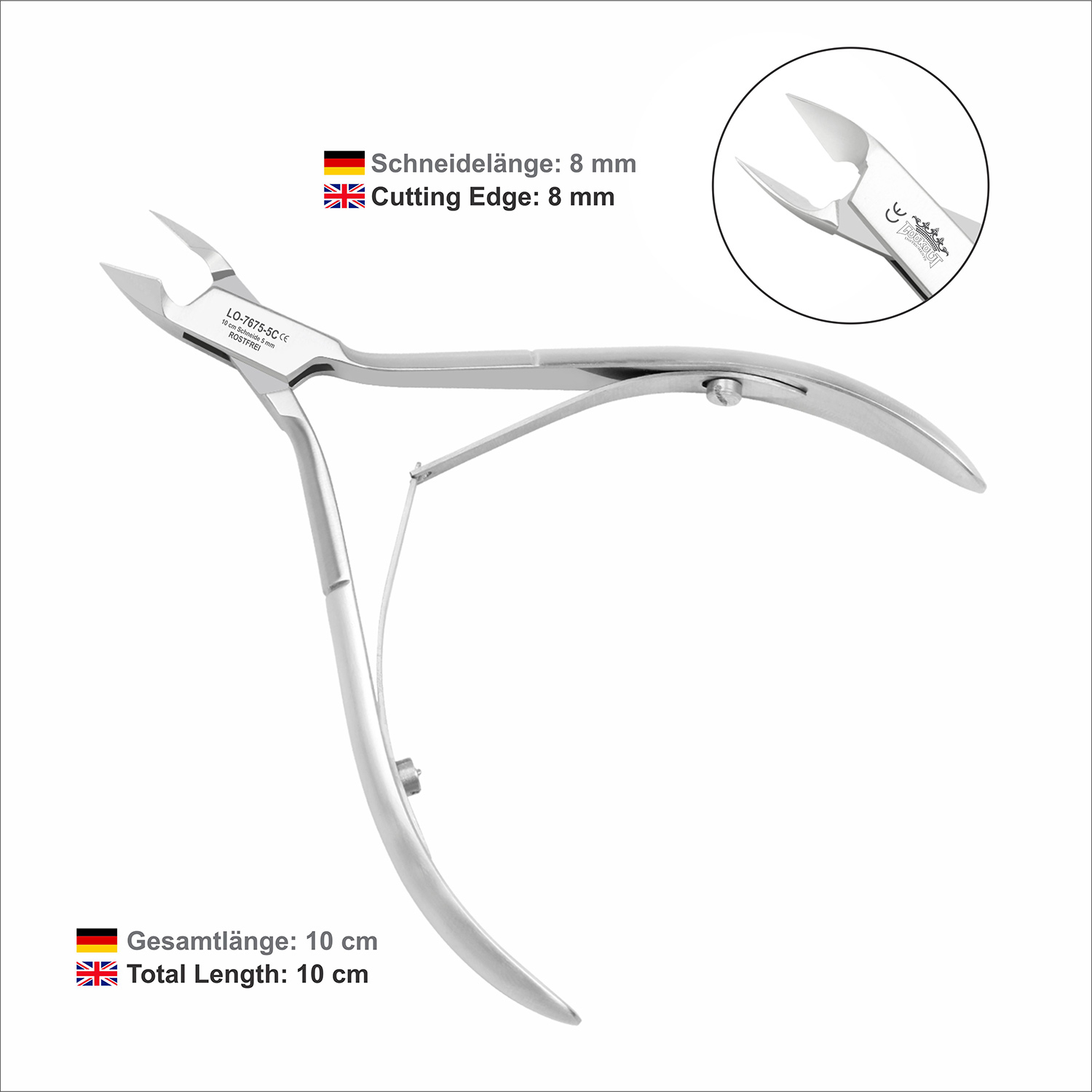 Cuticle Nipper - 10 cm / 8 mm - Image 6
