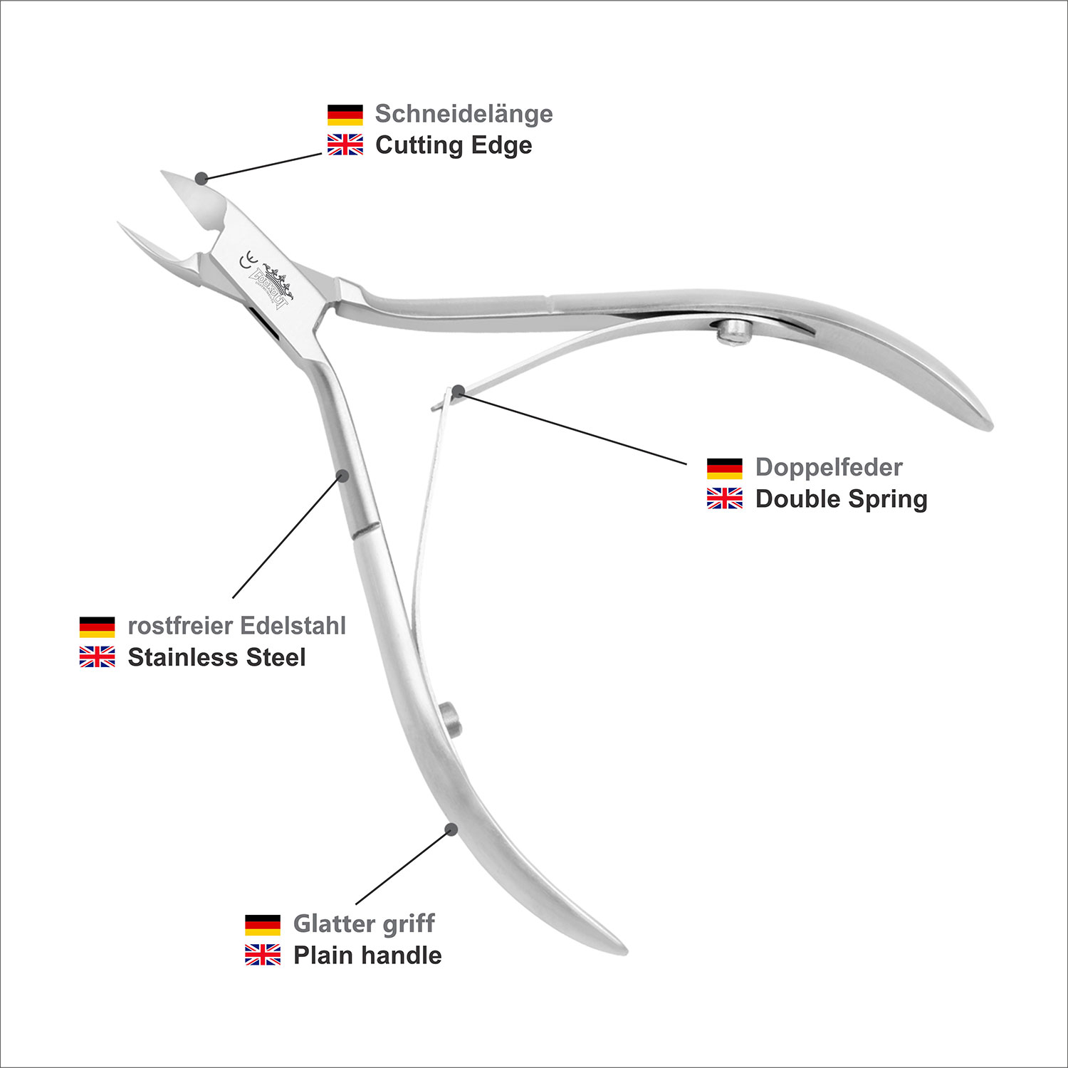 Cuticle Nipper - 11.5 cm / 7 mm - Image 5