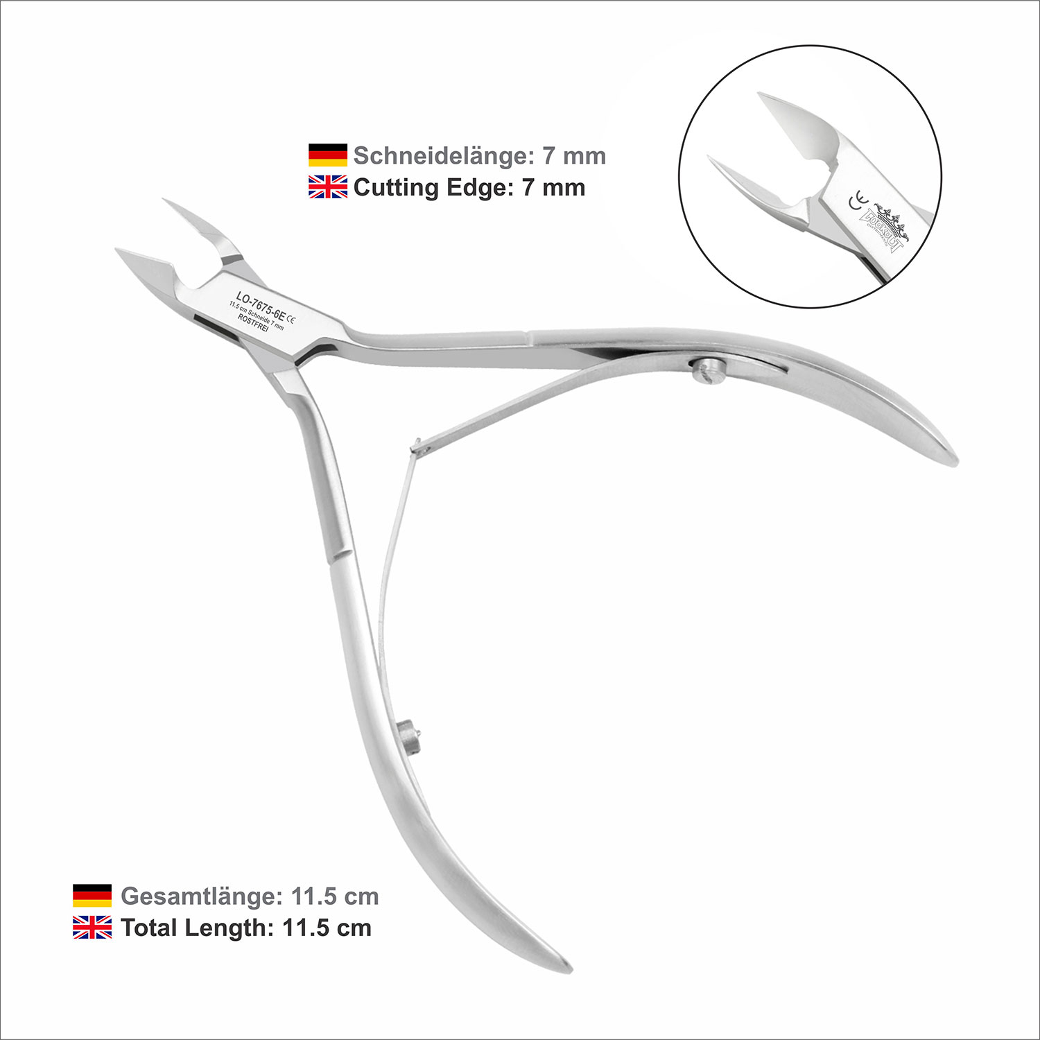 Cuticle Nipper - 11.5 cm / 7 mm - Image 6