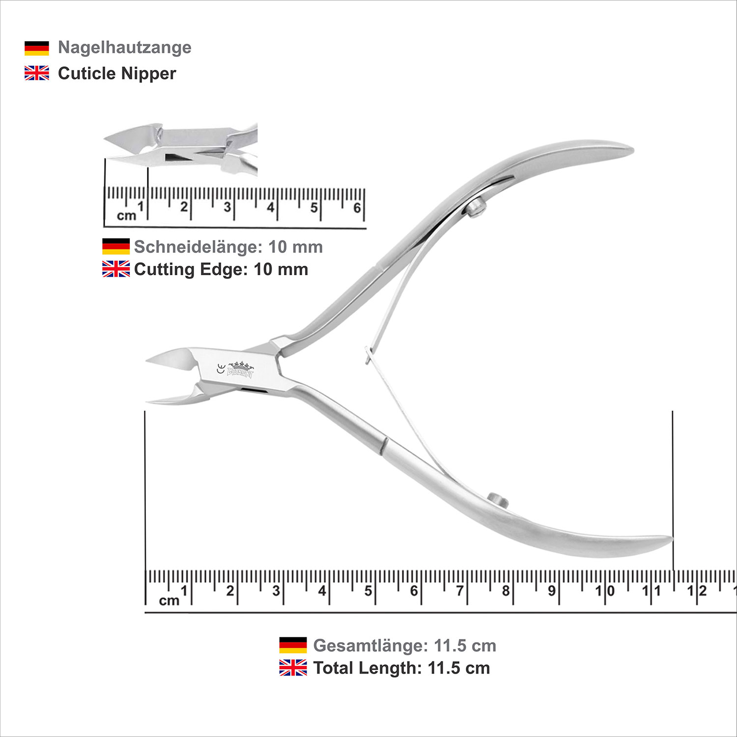 Cuticle Nipper - 11.5 cm / 10 mm - Image 4