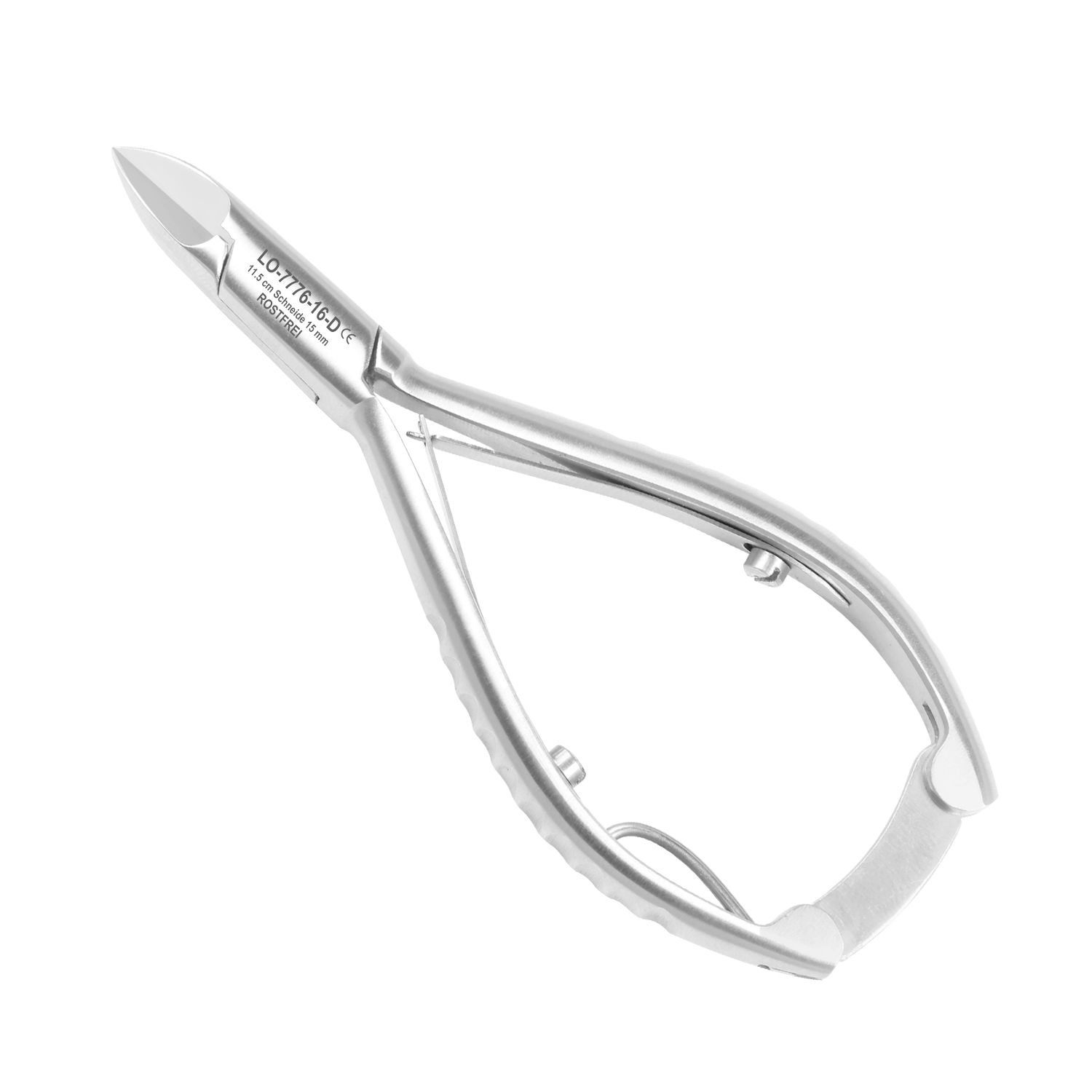Diabetic Nail Pliers - curved blade - 11.5 cm - with back lock - Image 2