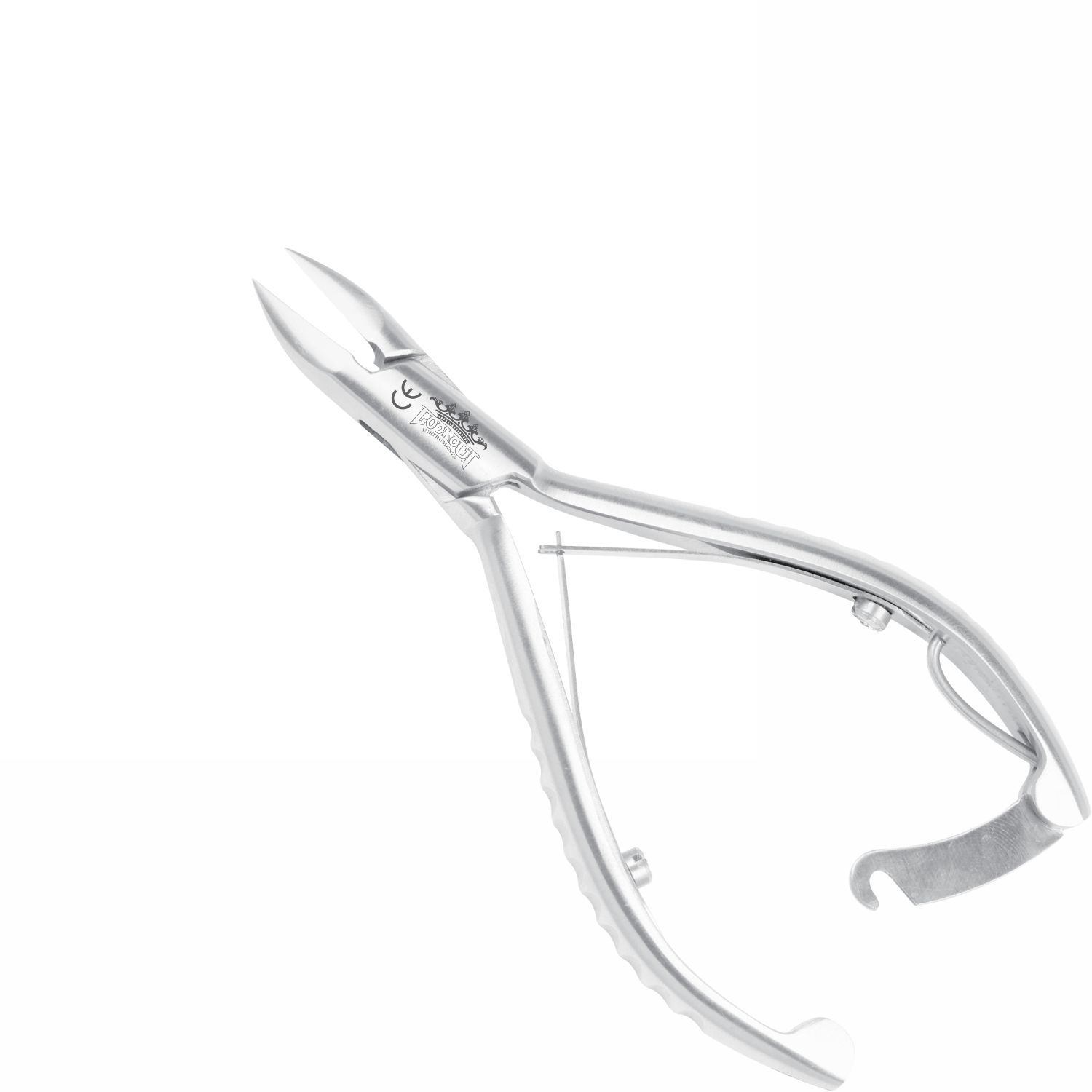 Diabetic Nail Pliers - curved blade - 11.5 cm - with back lock - Image 3