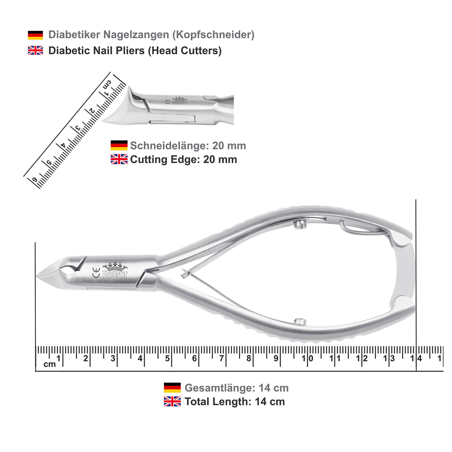 Diabetic Head Cutter Mini - full blade - 11.5 cm - Image 4